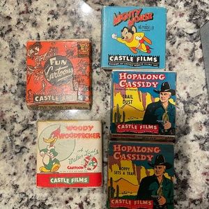 Vintage Castle film movie reels